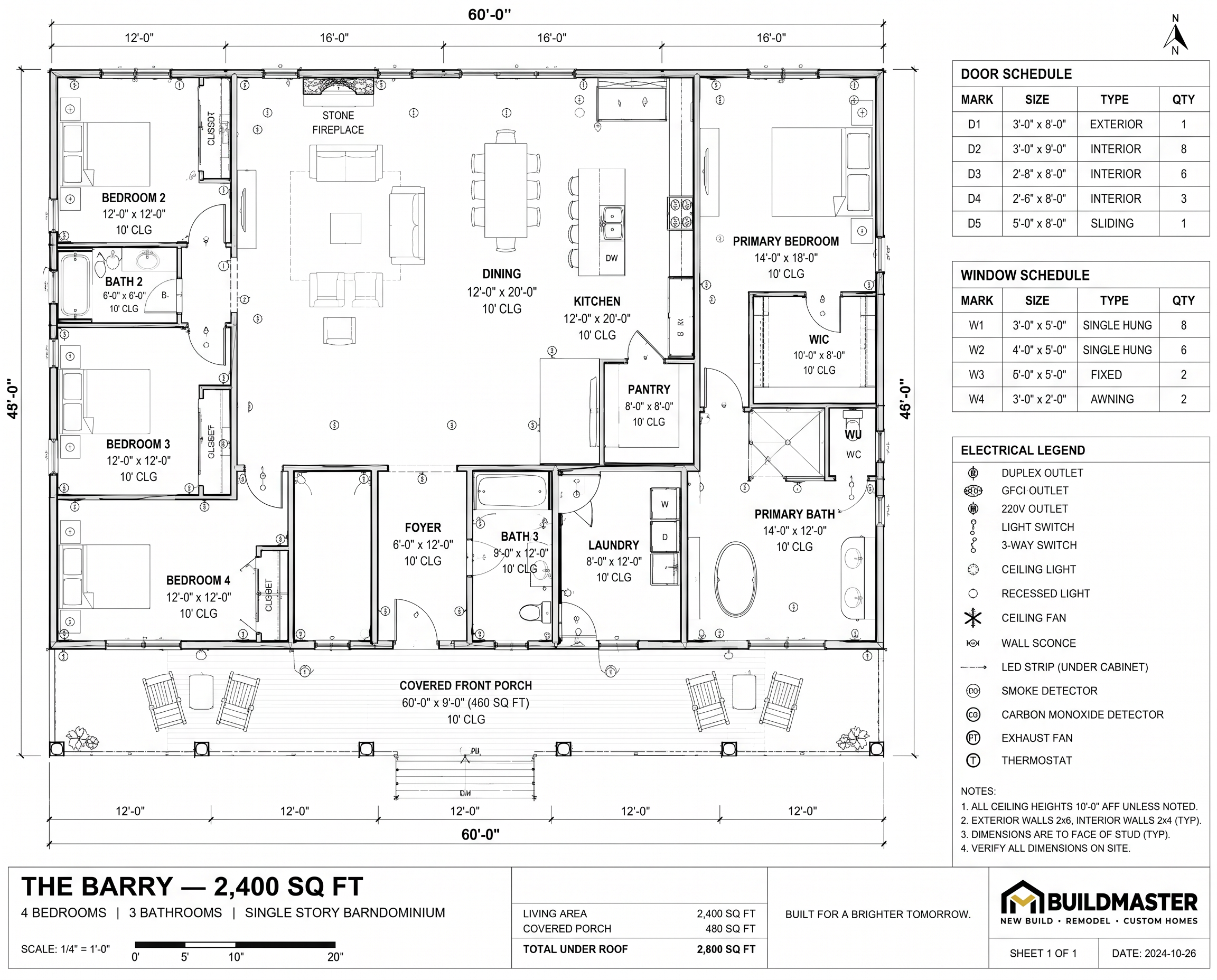 The Barry floor plan 1